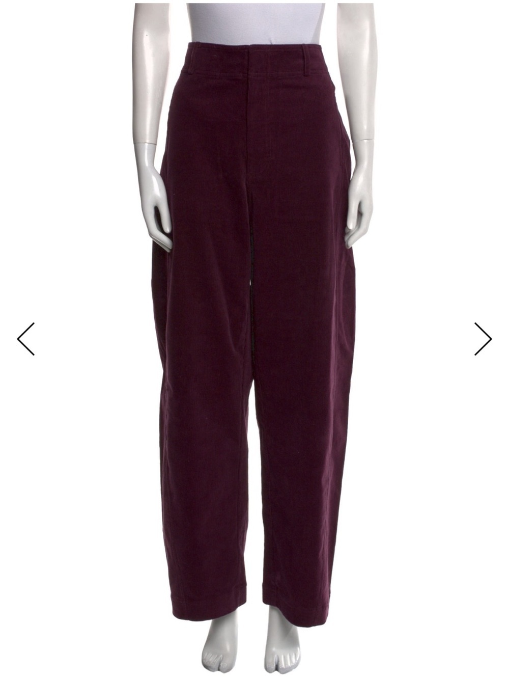 Apiece Apart Wide-Leg High-Rise Pants - Plum